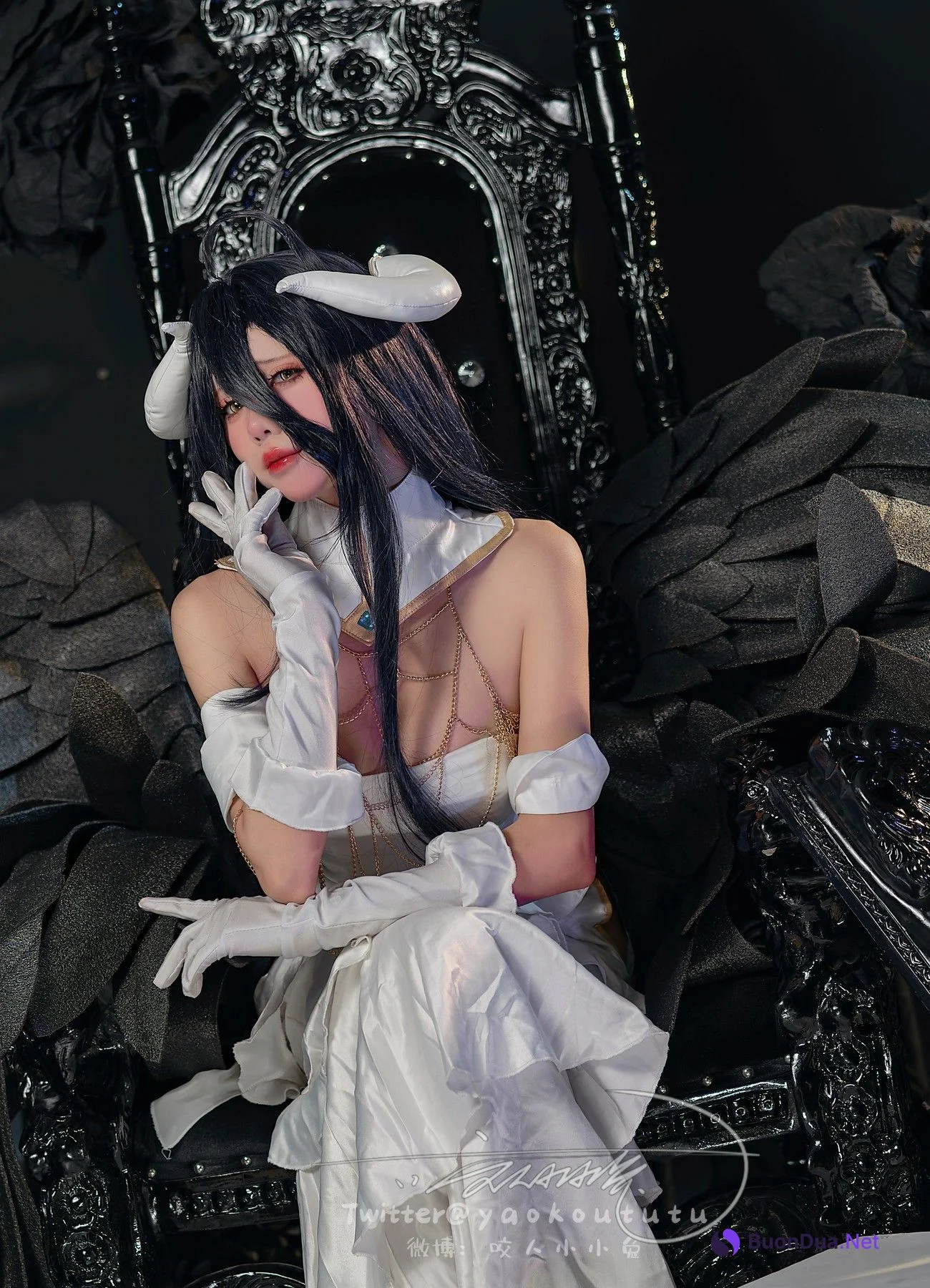 Cosplay 黏黏团子兔 魅魔之耻 雅儿贝德 & Tell Me - Photo 11