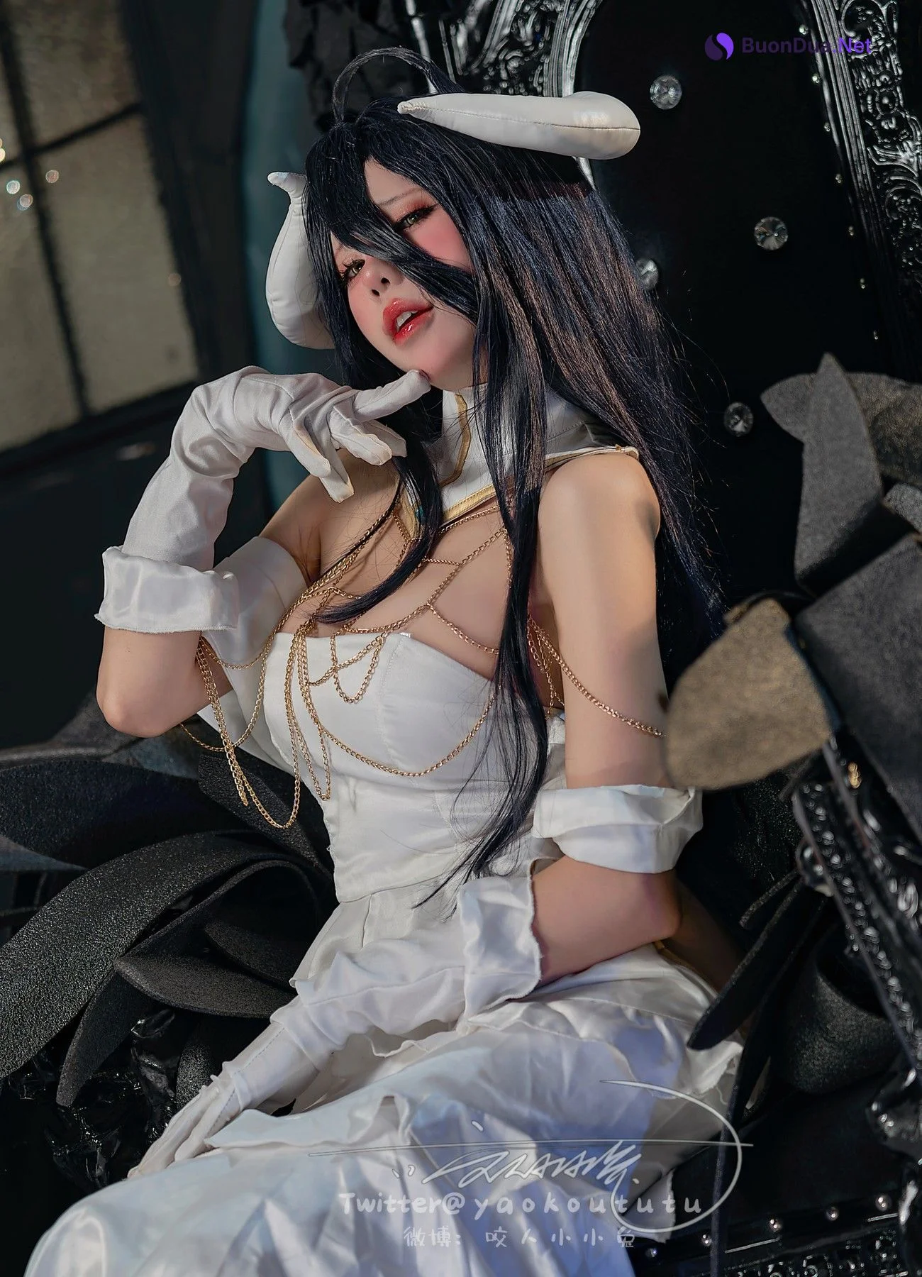 Cosplay 黏黏团子兔 魅魔之耻 雅儿贝德 & Tell Me - Photo 12