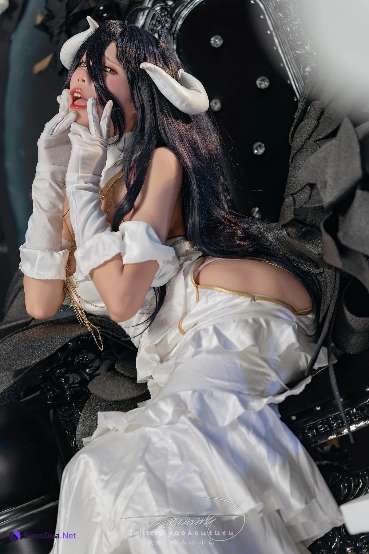 Cosplay 黏黏团子兔 魅魔之耻 雅儿贝德 & Tell Me - Photo 14