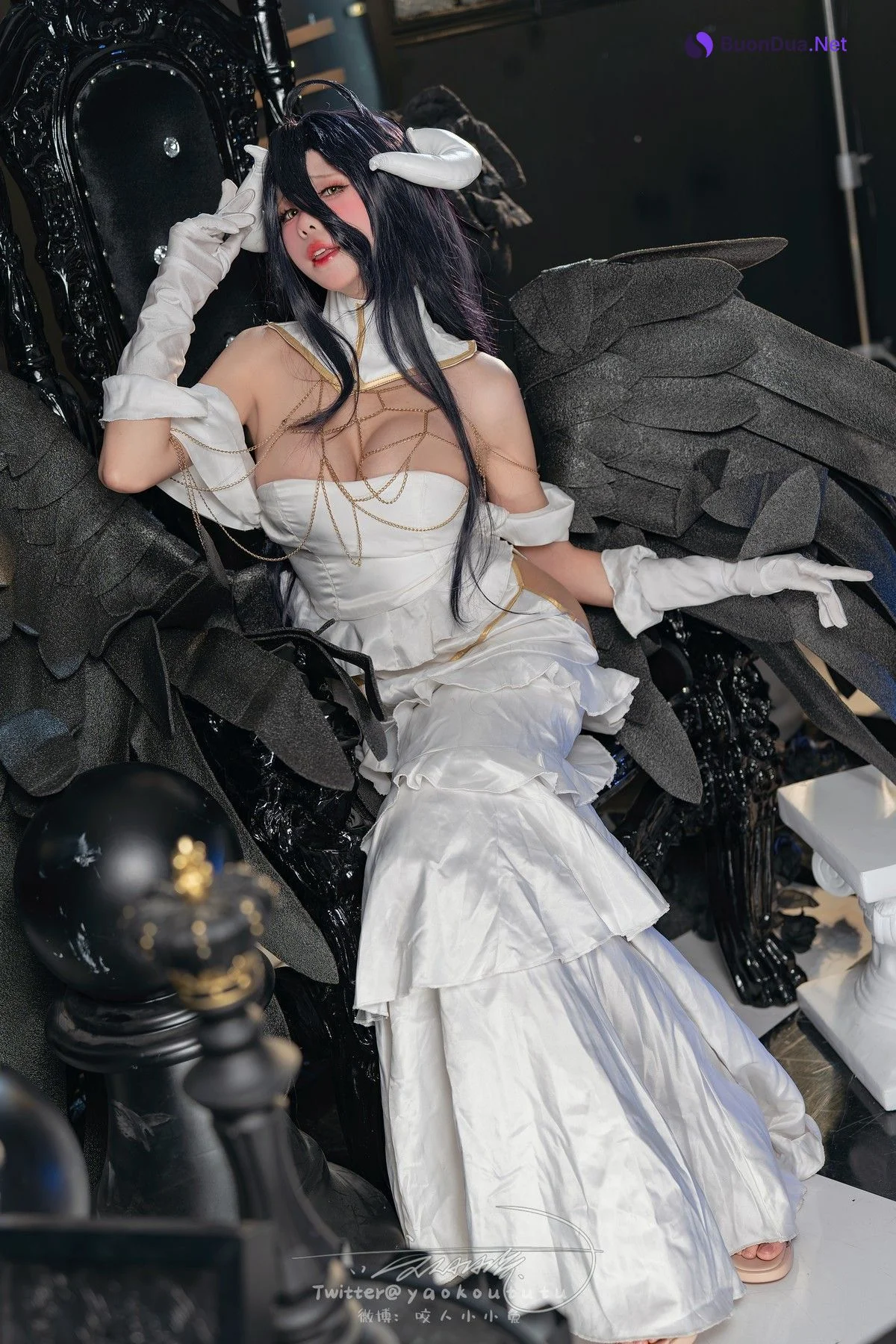 Cosplay 黏黏团子兔 魅魔之耻 雅儿贝德 & Tell Me - Photo 15