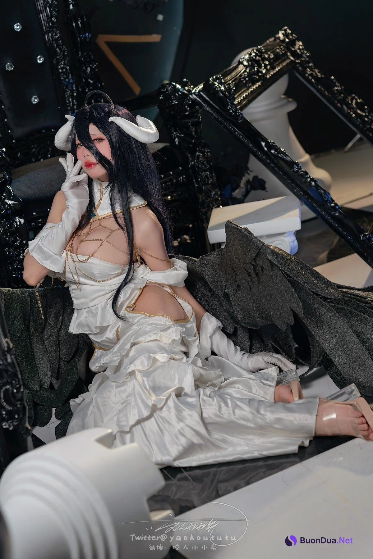 Cosplay 黏黏团子兔 魅魔之耻 雅儿贝德 & Tell Me - Photo 19