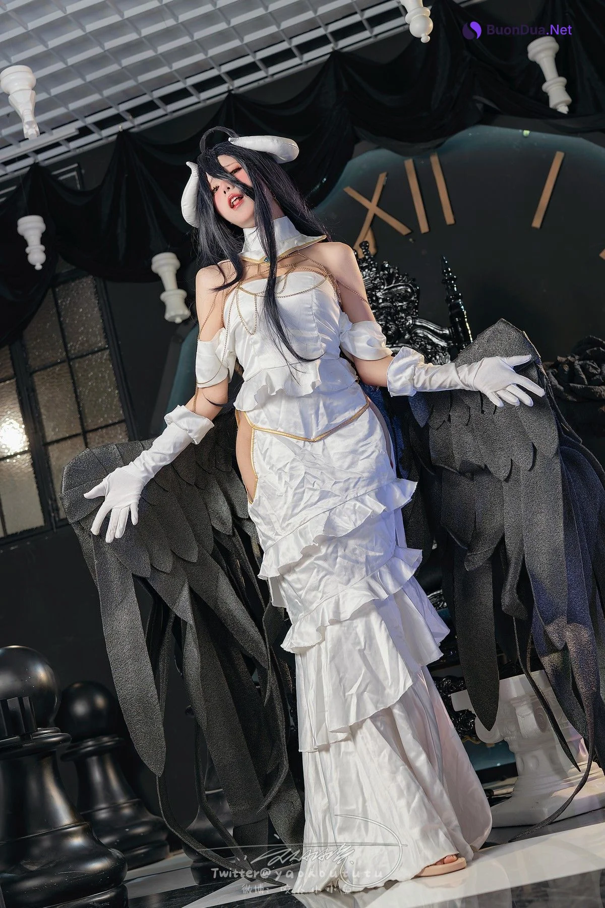Cosplay 黏黏团子兔 魅魔之耻 雅儿贝德 & Tell Me - Photo 2