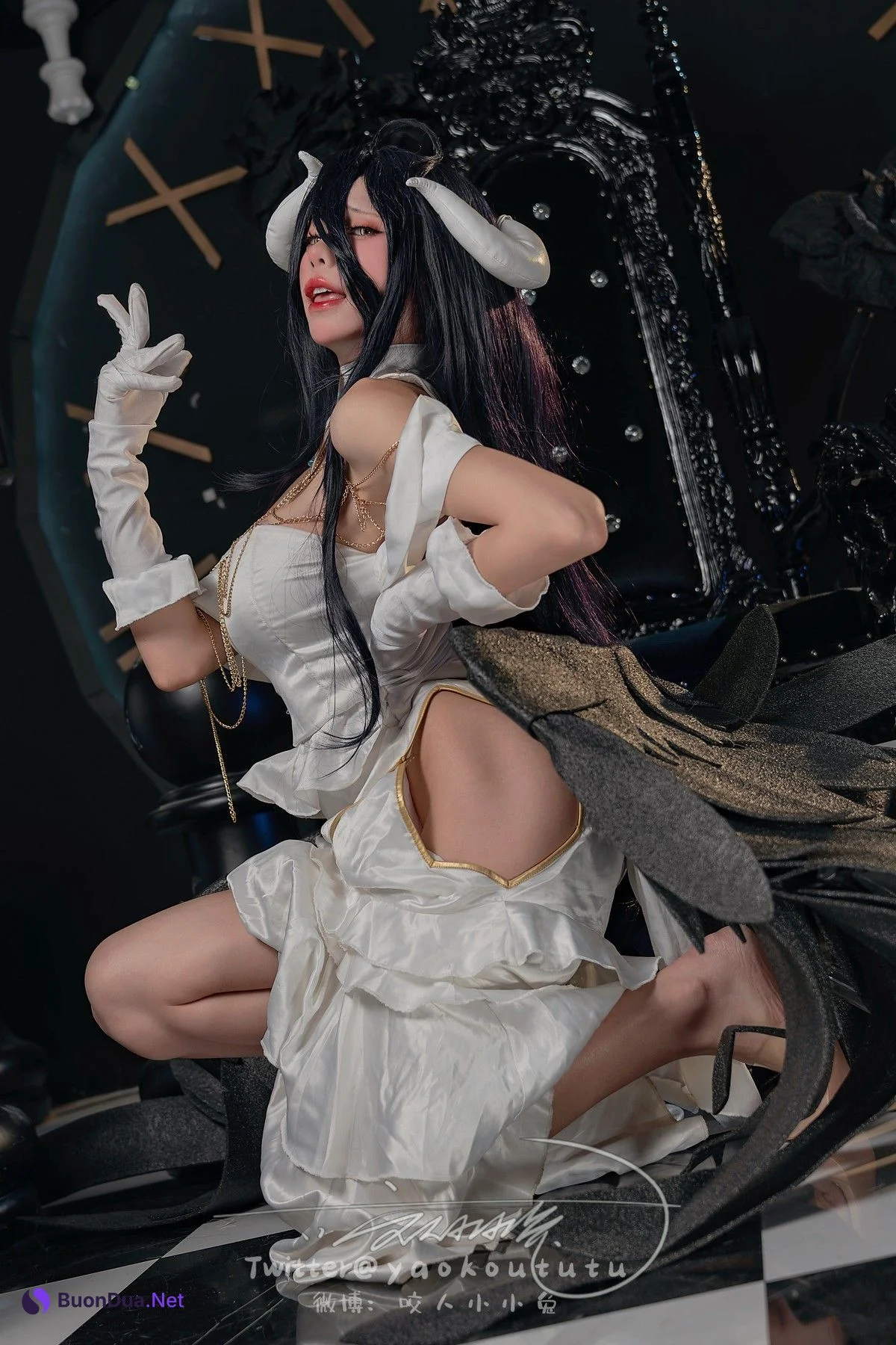 Cosplay 黏黏团子兔 魅魔之耻 雅儿贝德 & Tell Me - Photo 20