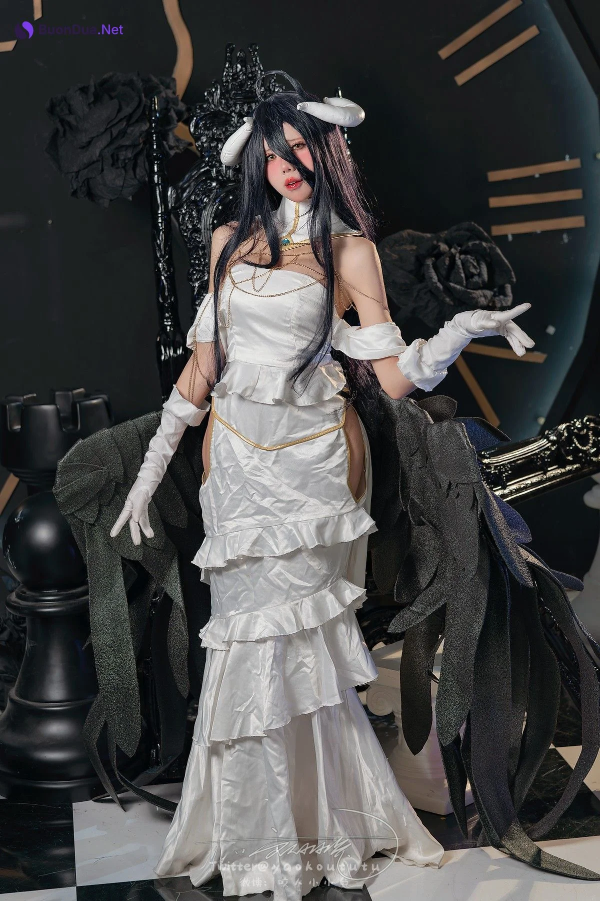 Cosplay 黏黏团子兔 魅魔之耻 雅儿贝德 & Tell Me - Photo 4