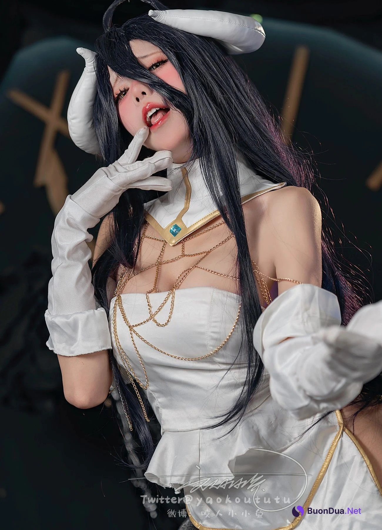 Cosplay 黏黏团子兔 魅魔之耻 雅儿贝德 & Tell Me - Photo 5