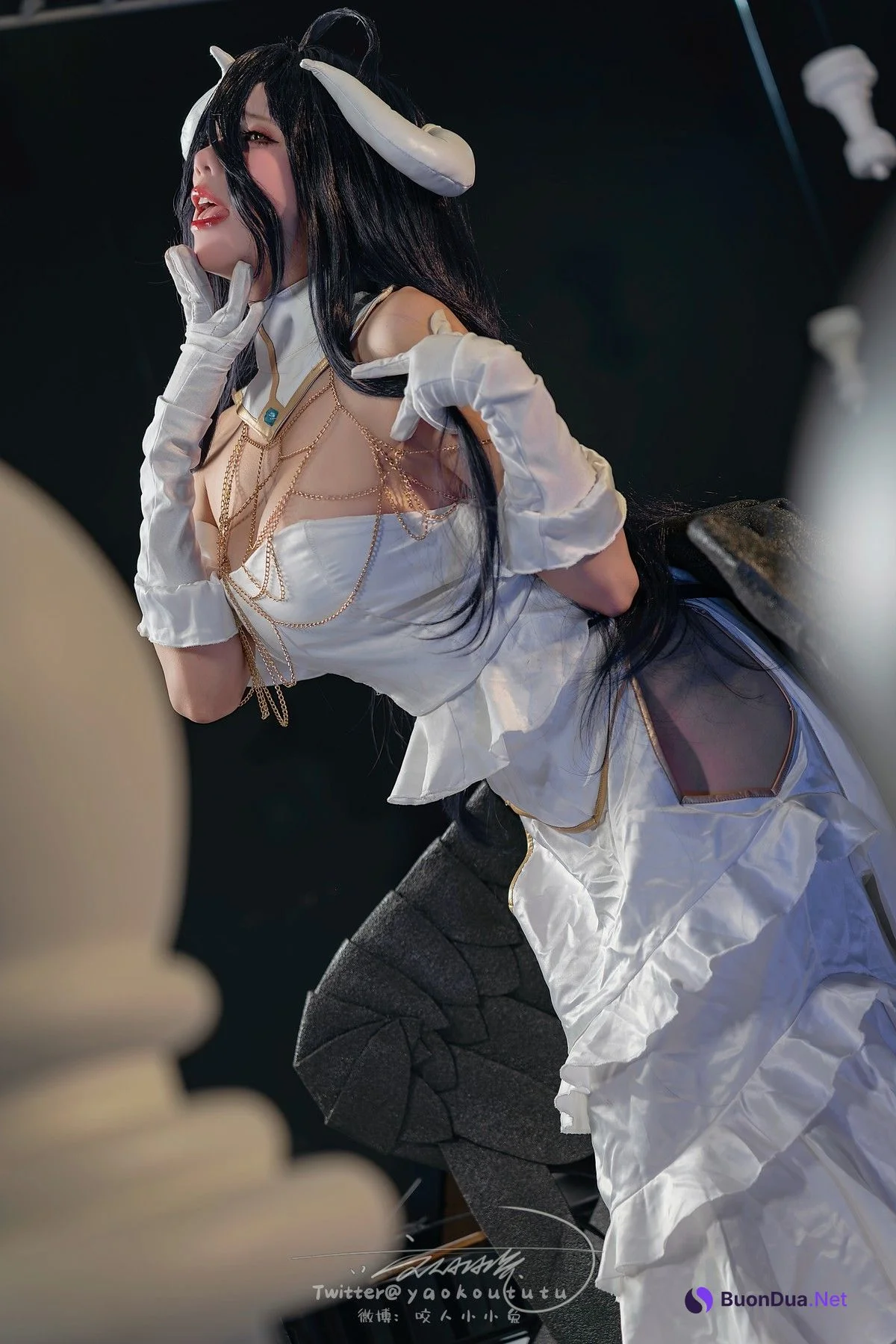 Cosplay 黏黏团子兔 魅魔之耻 雅儿贝德 & Tell Me - Photo 7