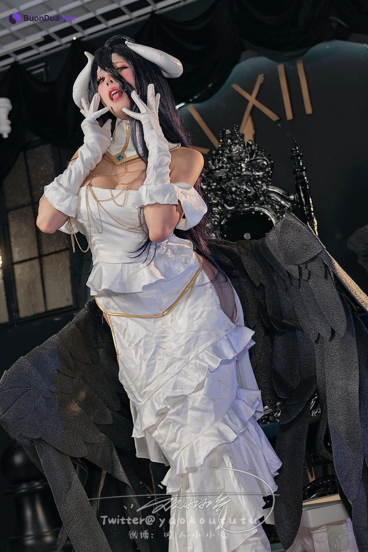 Cosplay 黏黏团子兔 魅魔之耻 雅儿贝德 & Tell Me - Photo 9