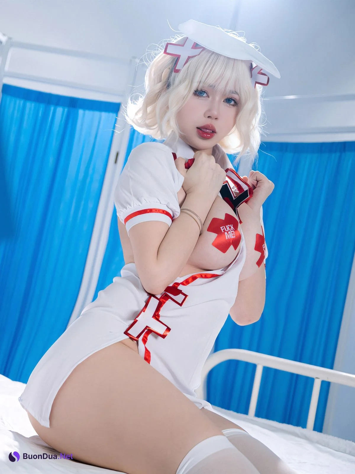 Cosplay Tina很妖孽呀 白色护士妹妹 - Photo 15