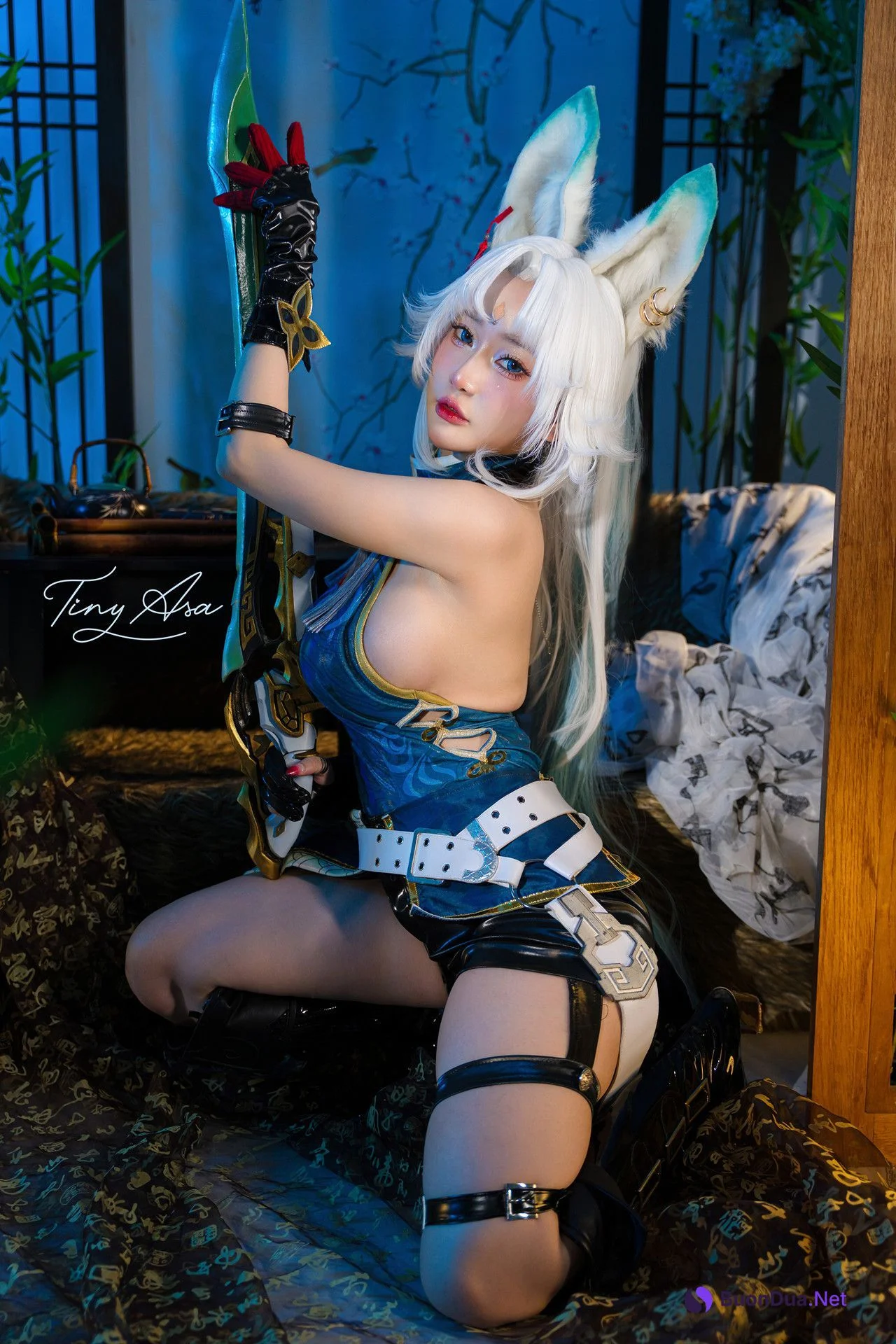 Cosplay Tiny Asa – Feixiao Set.01 - 사진 6