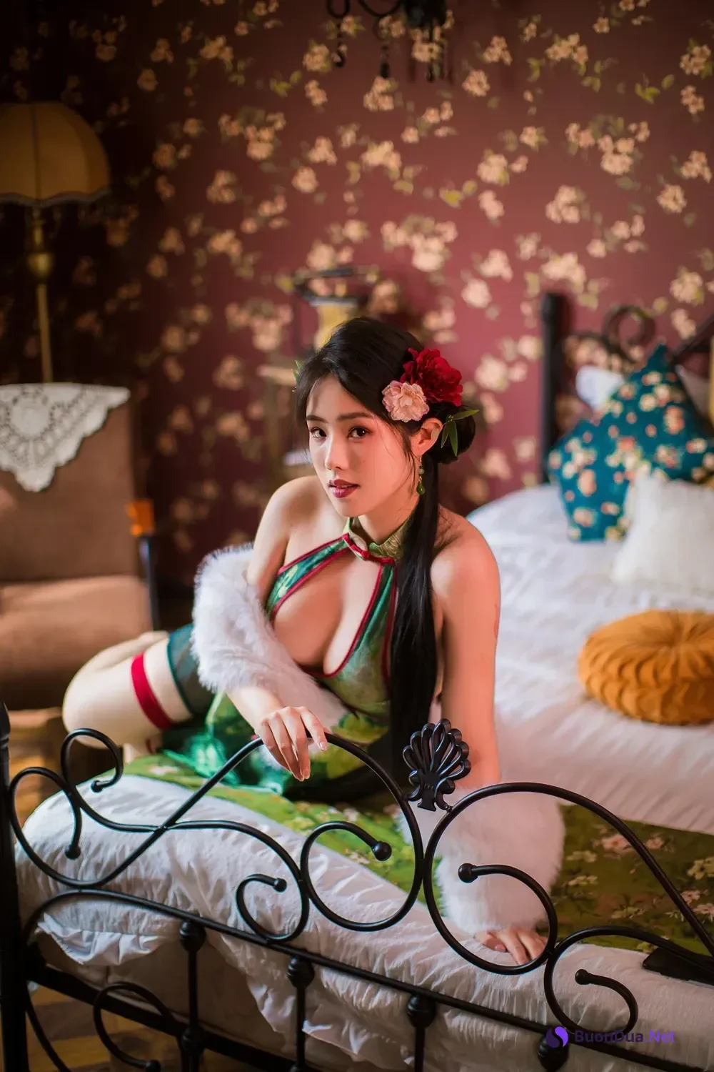 Cosplay 钛合金TiTi – 绿色旗袍 - Photo 10