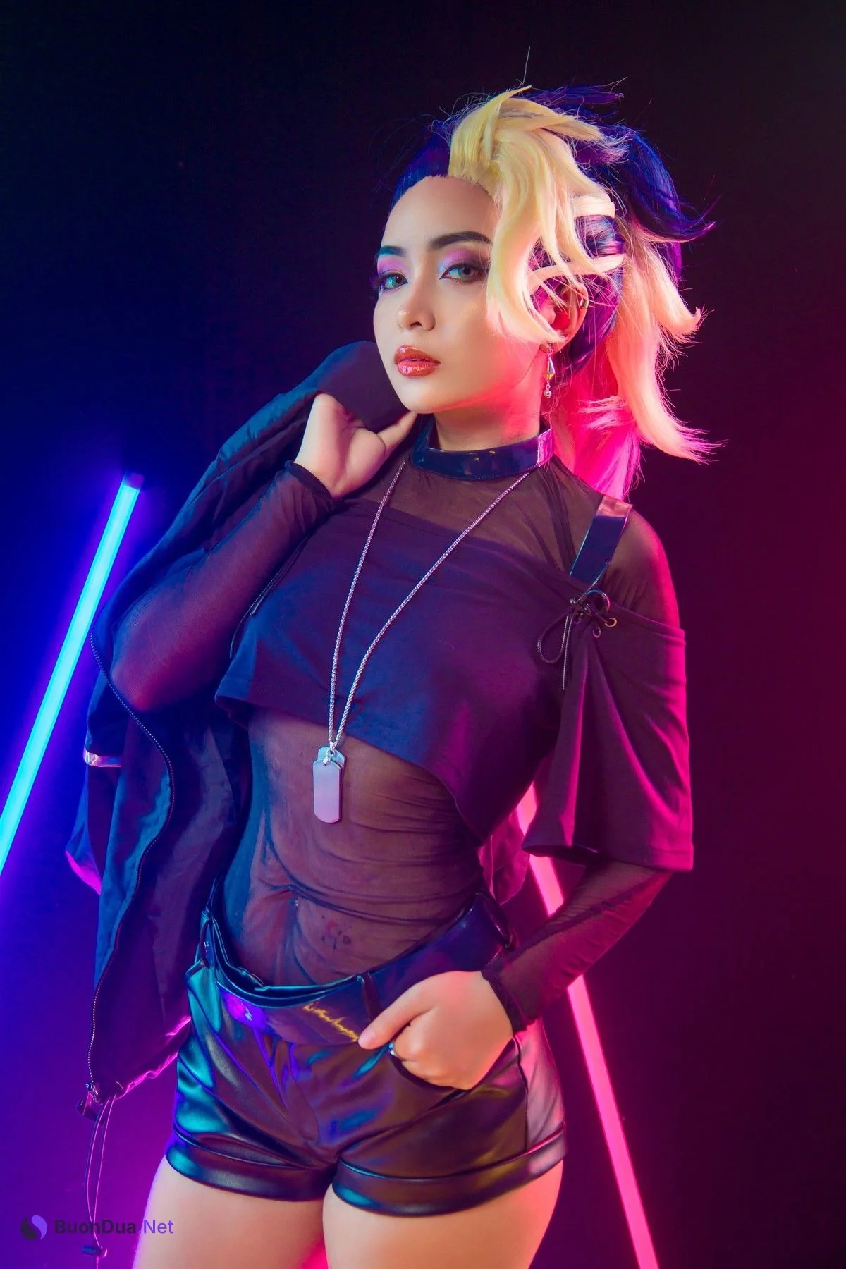 Cosplay Umeko.J Akali The Baddest - Photo 19
