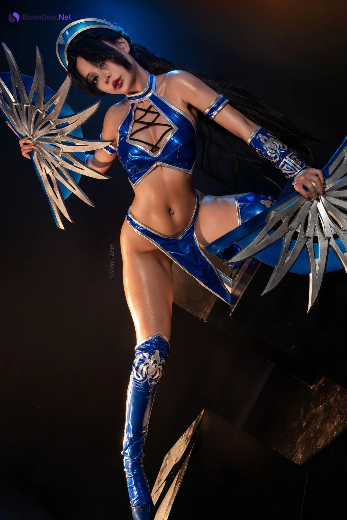 Cosplay Umeko.J Kitana Mortal Kombat Set.01 - Photo 2
