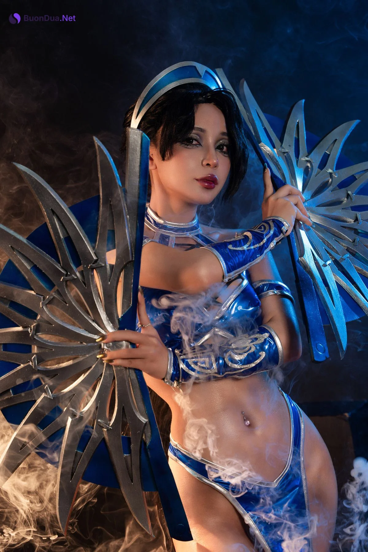Cosplay Umeko.J Kitana Mortal Kombat Set.01 - Photo 3