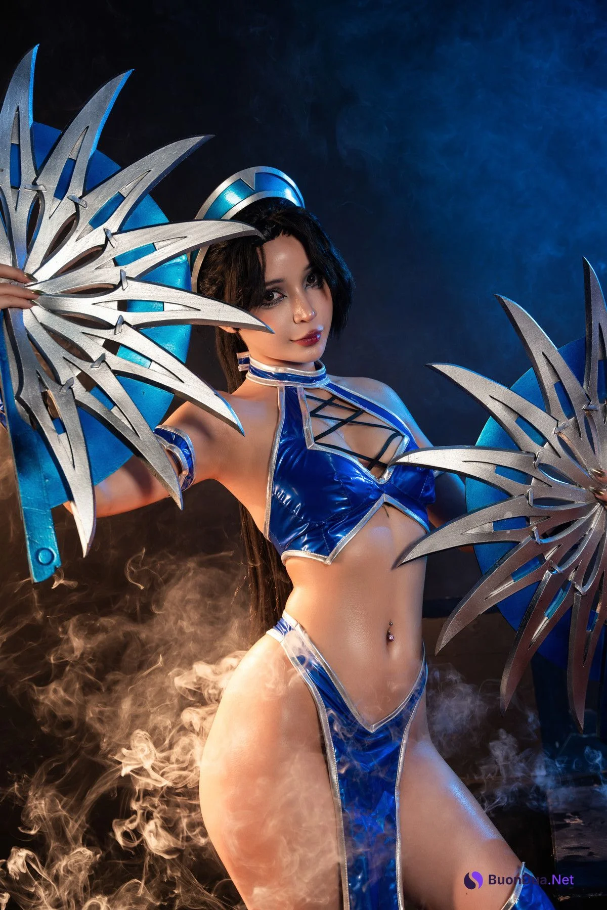 Cosplay Umeko.J Kitana Mortal Kombat Set.01 - Photo 4