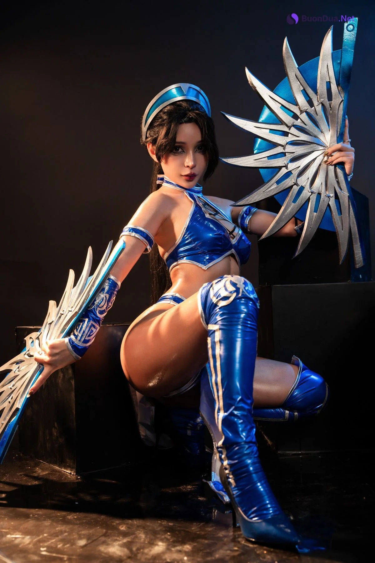 Cosplay Umeko.J Kitana Mortal Kombat Set.02 - Photo 11