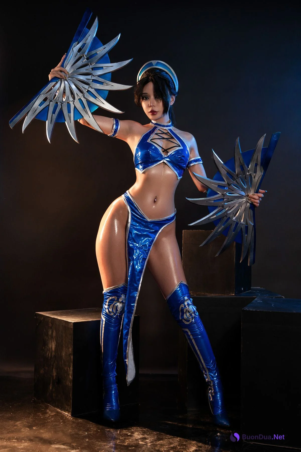 Cosplay Umeko.J Kitana Mortal Kombat Set.02 - Photo 2