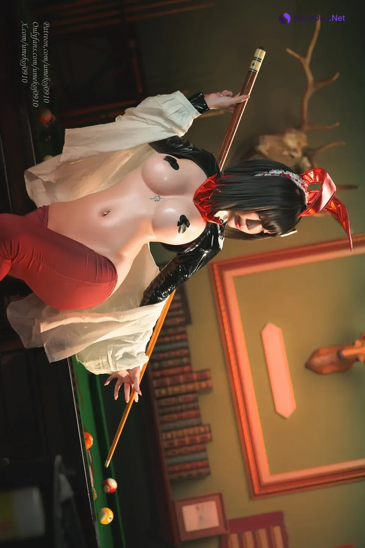 Cosplay Umeko.J – Rouge Unluckky Rabbit NIKKE - Photo 5