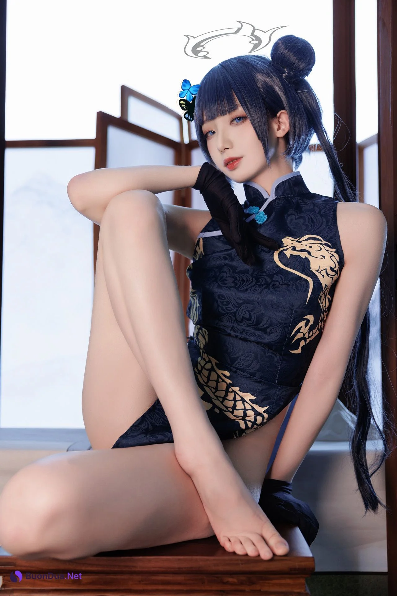 Cosplay 封疆疆v 碧蓝档案 妃咲 - 사진 4