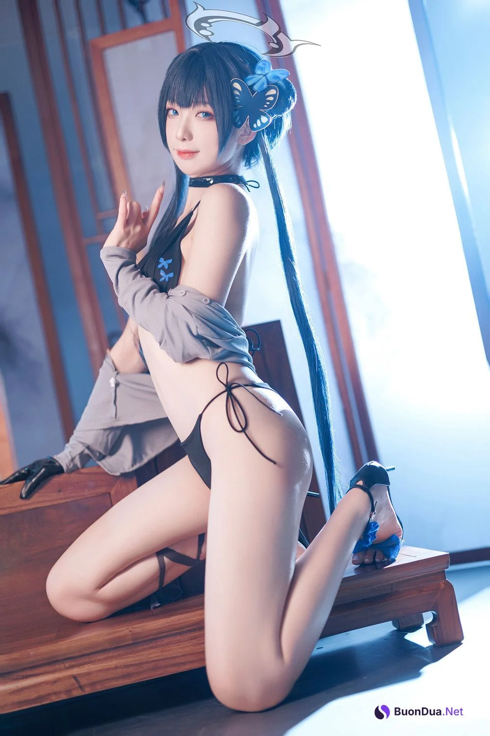 Cosplay 封疆疆v – 碧蓝档案 妃咲 泳装 - 写真 10