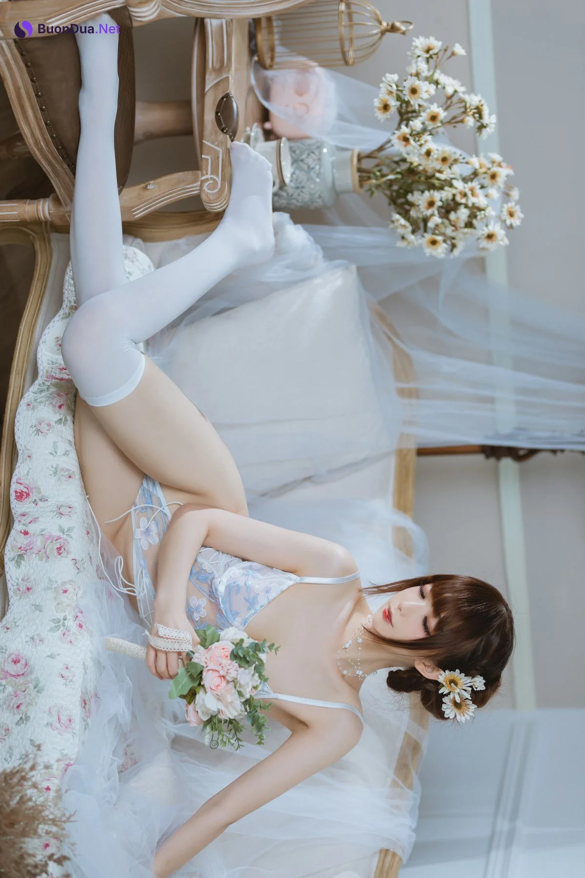 Cosplay 封疆疆v 纯欲连体衣 - 写真 16