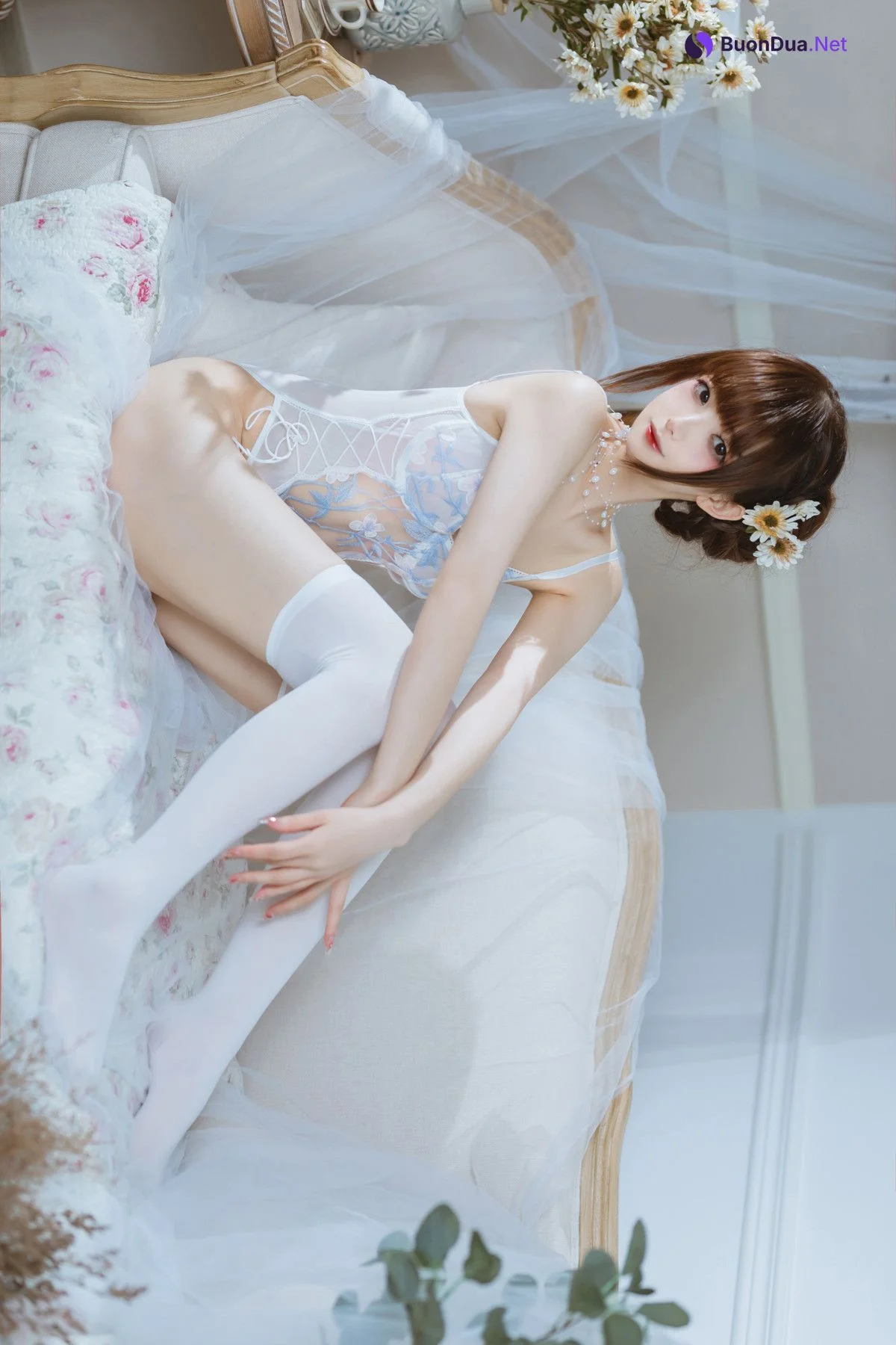 Cosplay 封疆疆v 纯欲连体衣 - 写真 3