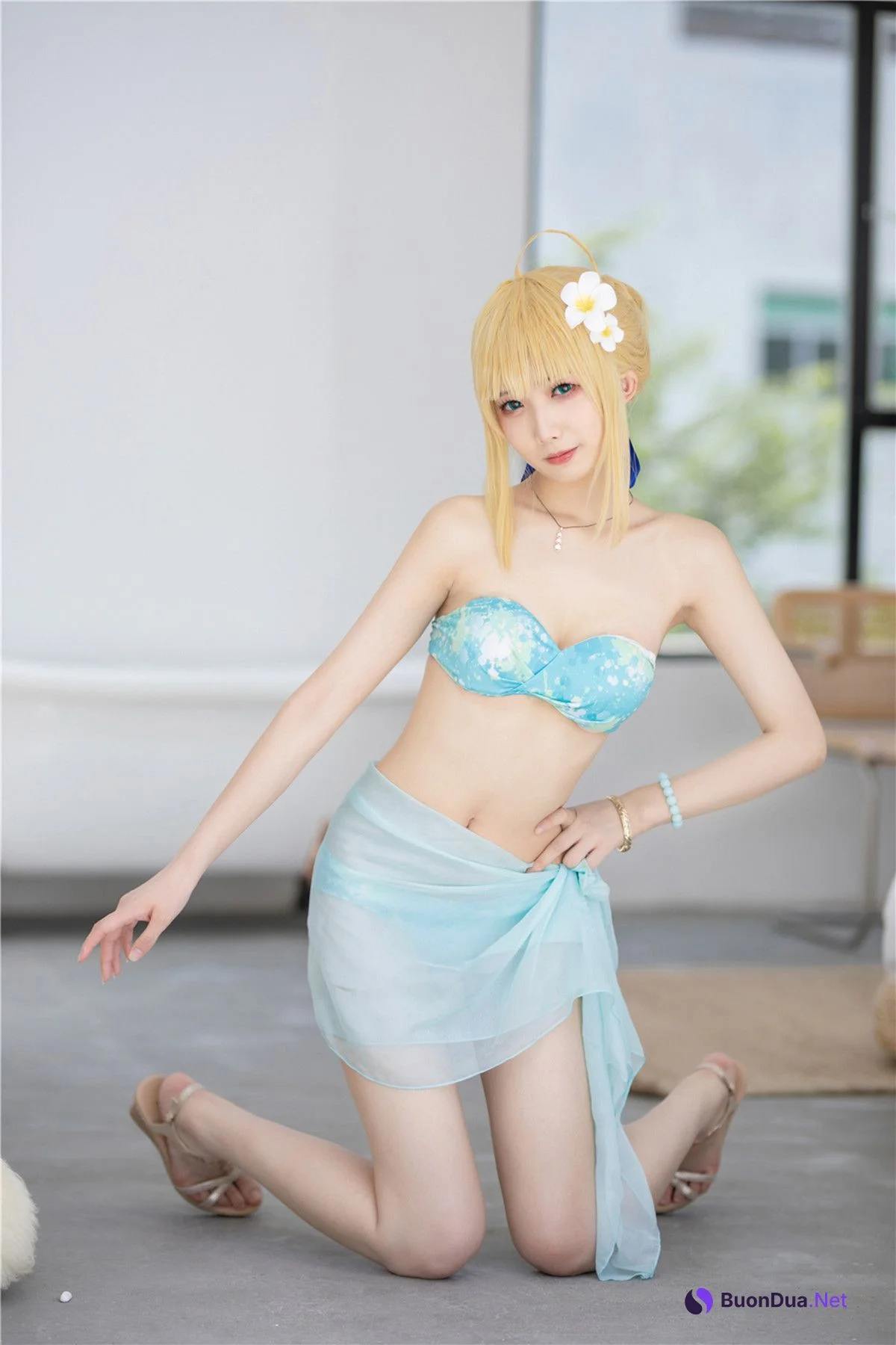 Cosplay 封疆疆v 阿尔托莉雅 潘德拉贡 泳装 - 写真 11