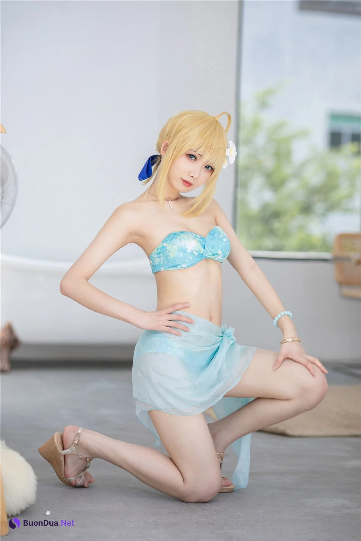 Cosplay 封疆疆v 阿尔托莉雅 潘德拉贡 泳装 - 写真 12