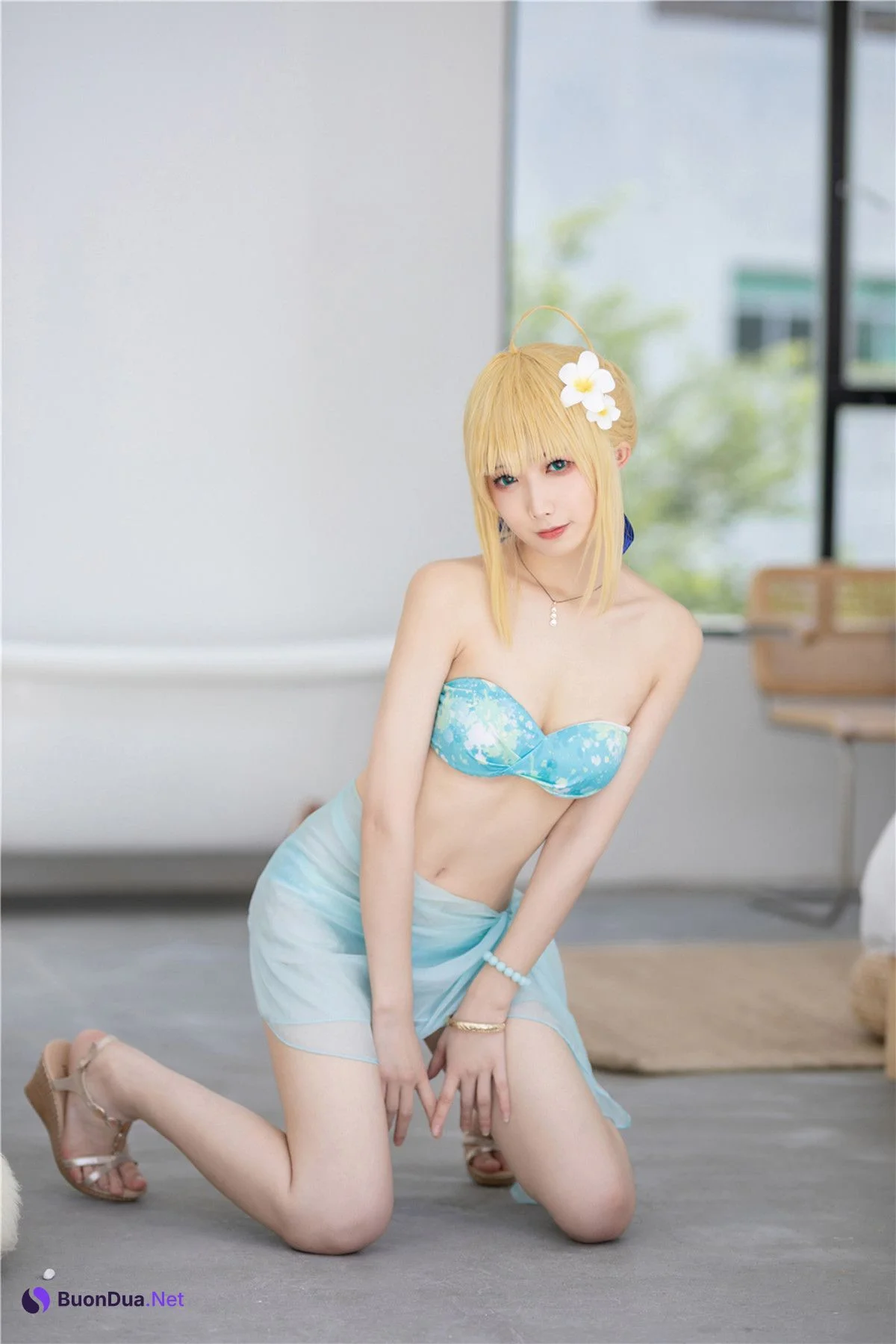 Cosplay 封疆疆v 阿尔托莉雅 潘德拉贡 泳装 - 写真 13