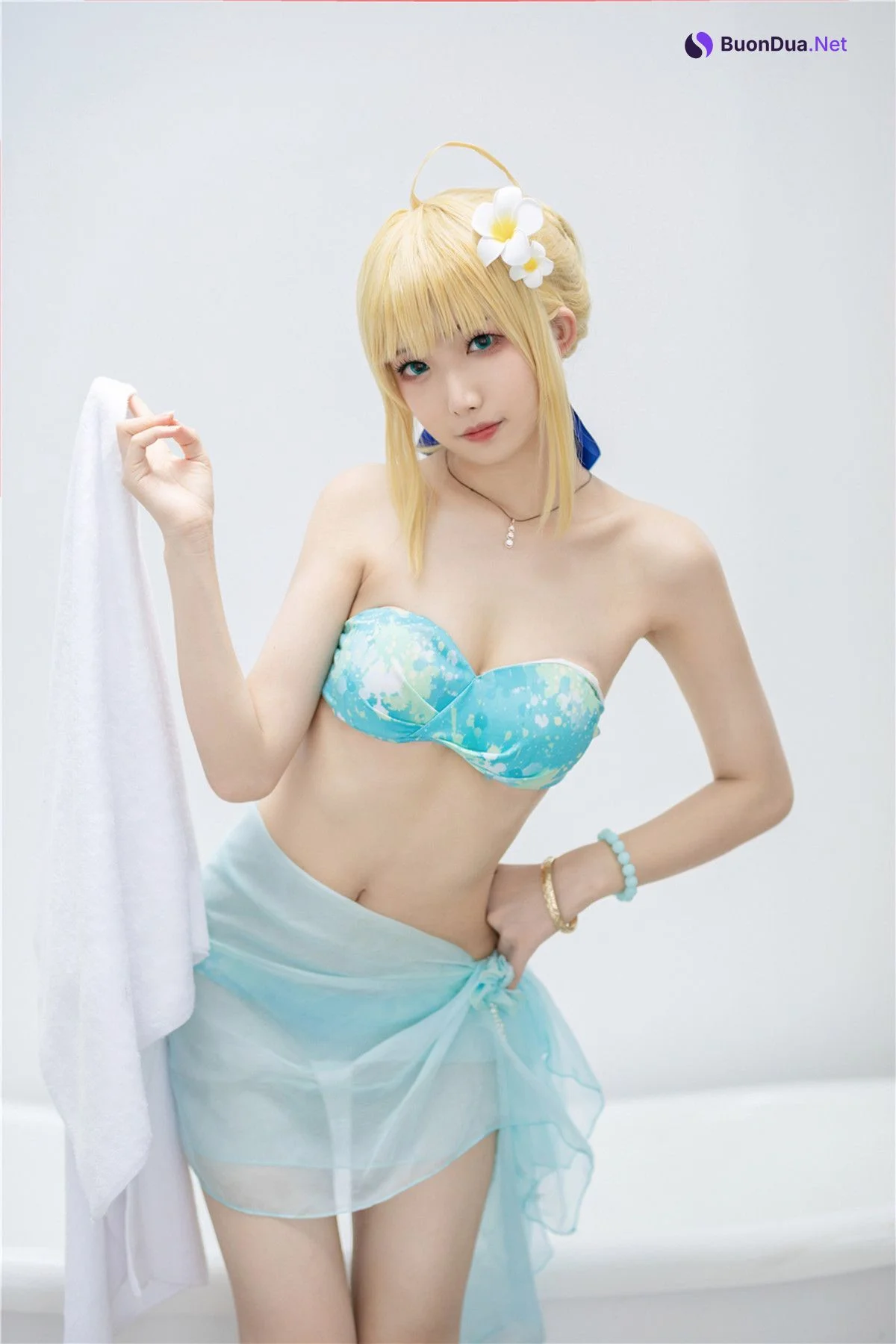 Cosplay 封疆疆v 阿尔托莉雅 潘德拉贡 泳装 - 写真 14