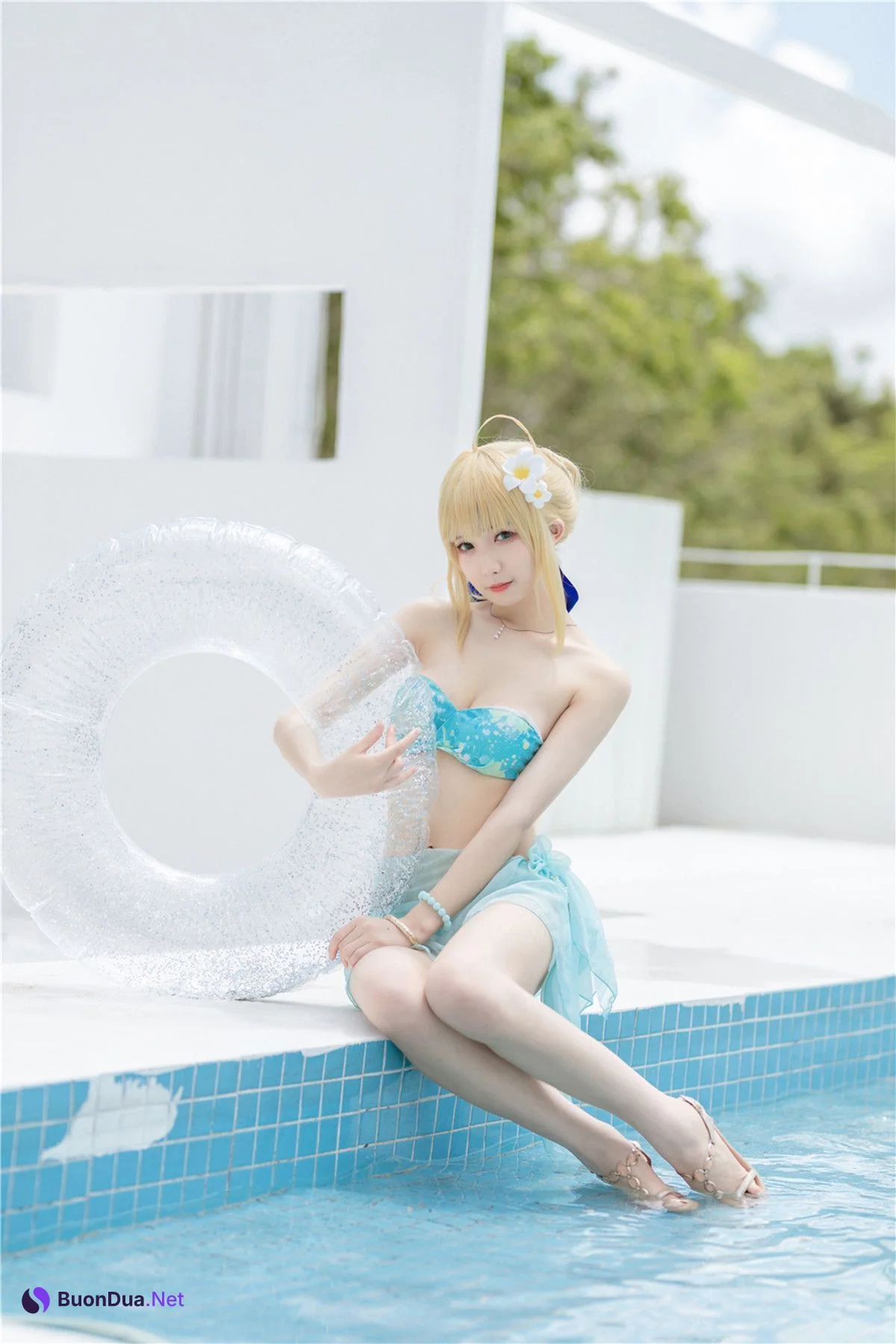 Cosplay 封疆疆v 阿尔托莉雅 潘德拉贡 泳装 - 写真 16