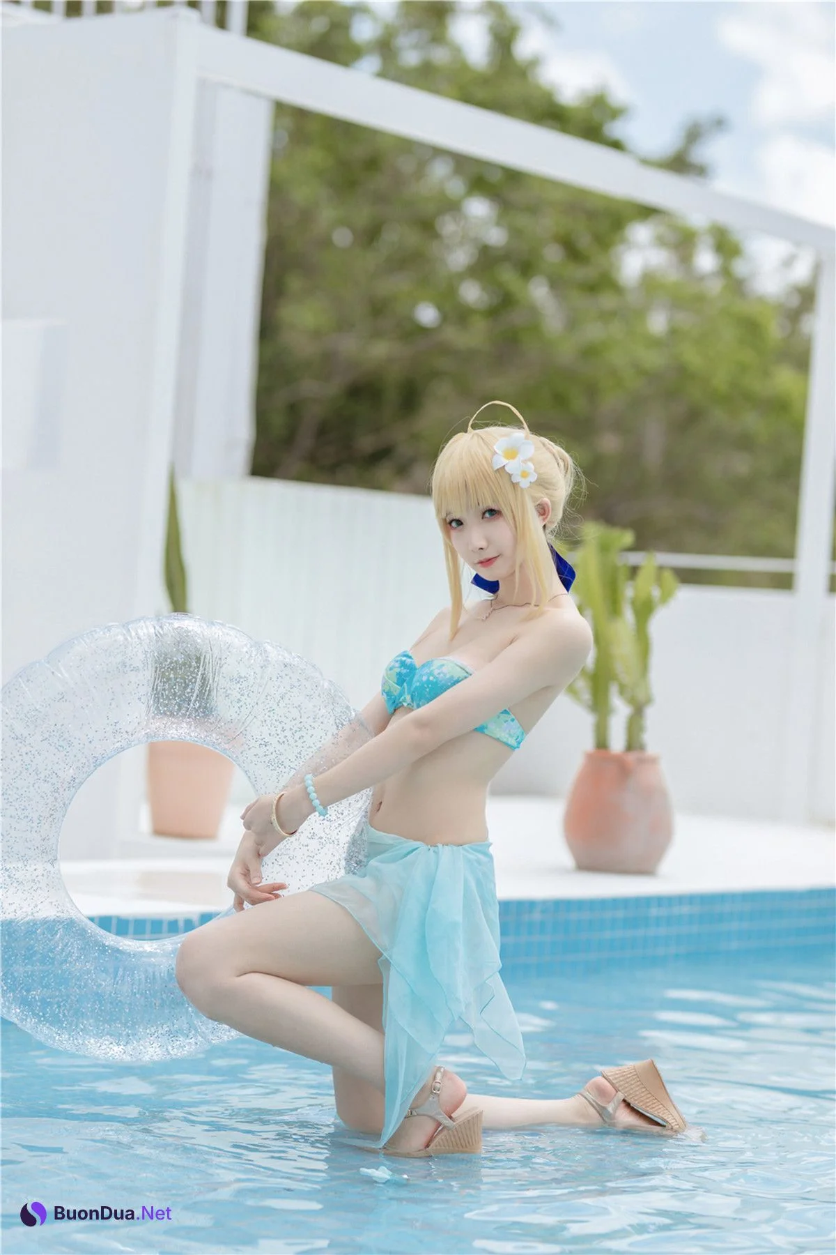 Cosplay 封疆疆v 阿尔托莉雅 潘德拉贡 泳装 - 写真 17