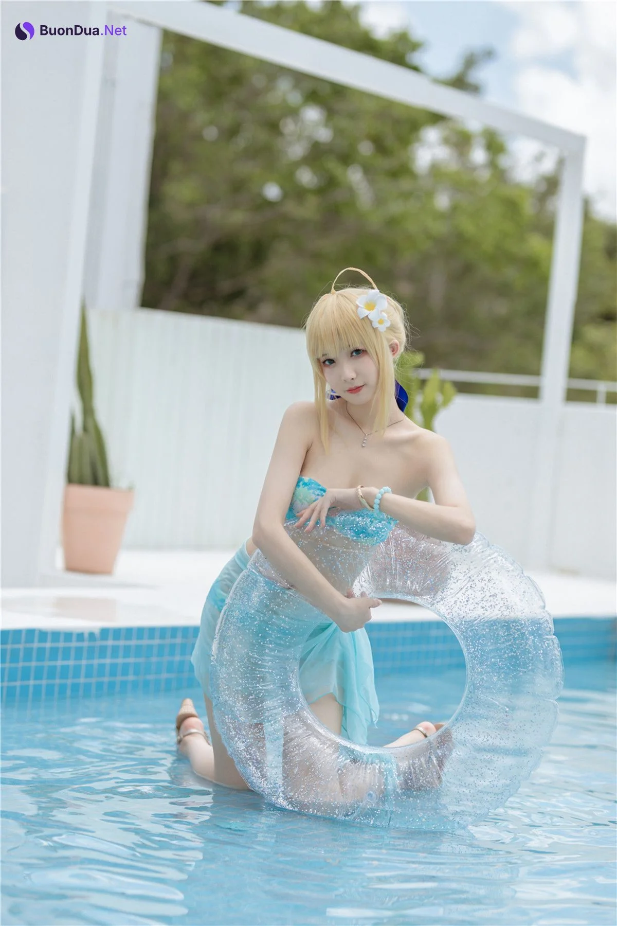Cosplay 封疆疆v 阿尔托莉雅 潘德拉贡 泳装 - 写真 18