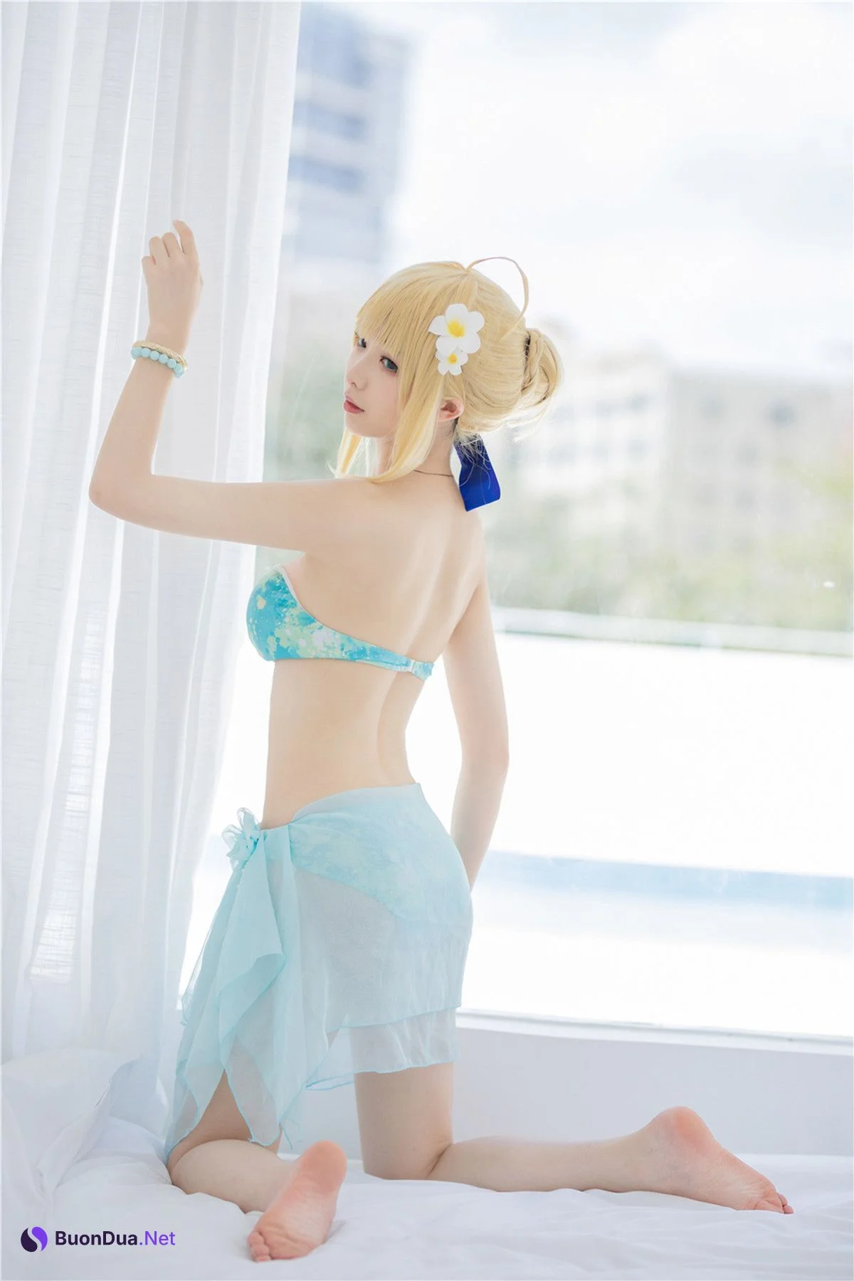 Cosplay 封疆疆v 阿尔托莉雅 潘德拉贡 泳装 - 写真 2