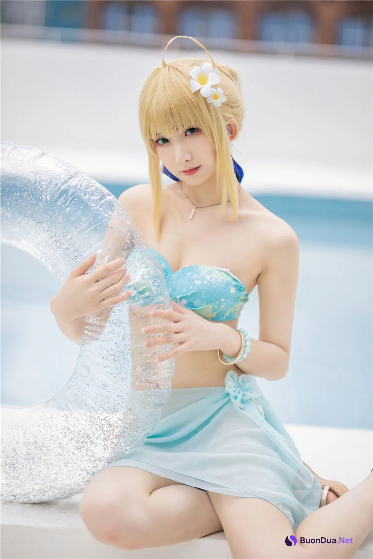 Cosplay 封疆疆v 阿尔托莉雅 潘德拉贡 泳装 - 写真 6