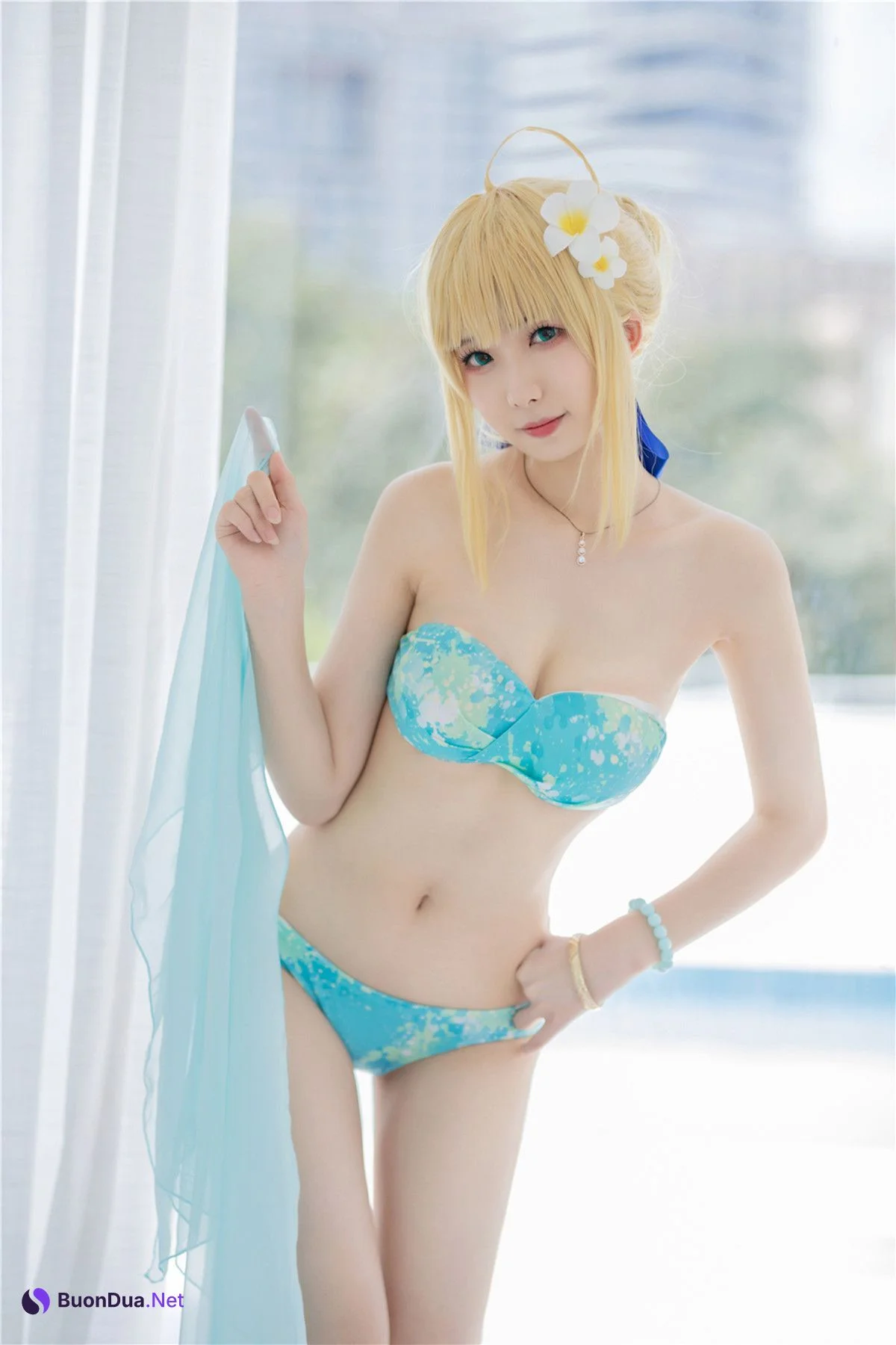 Cosplay 封疆疆v 阿尔托莉雅 潘德拉贡 泳装 - 写真 8
