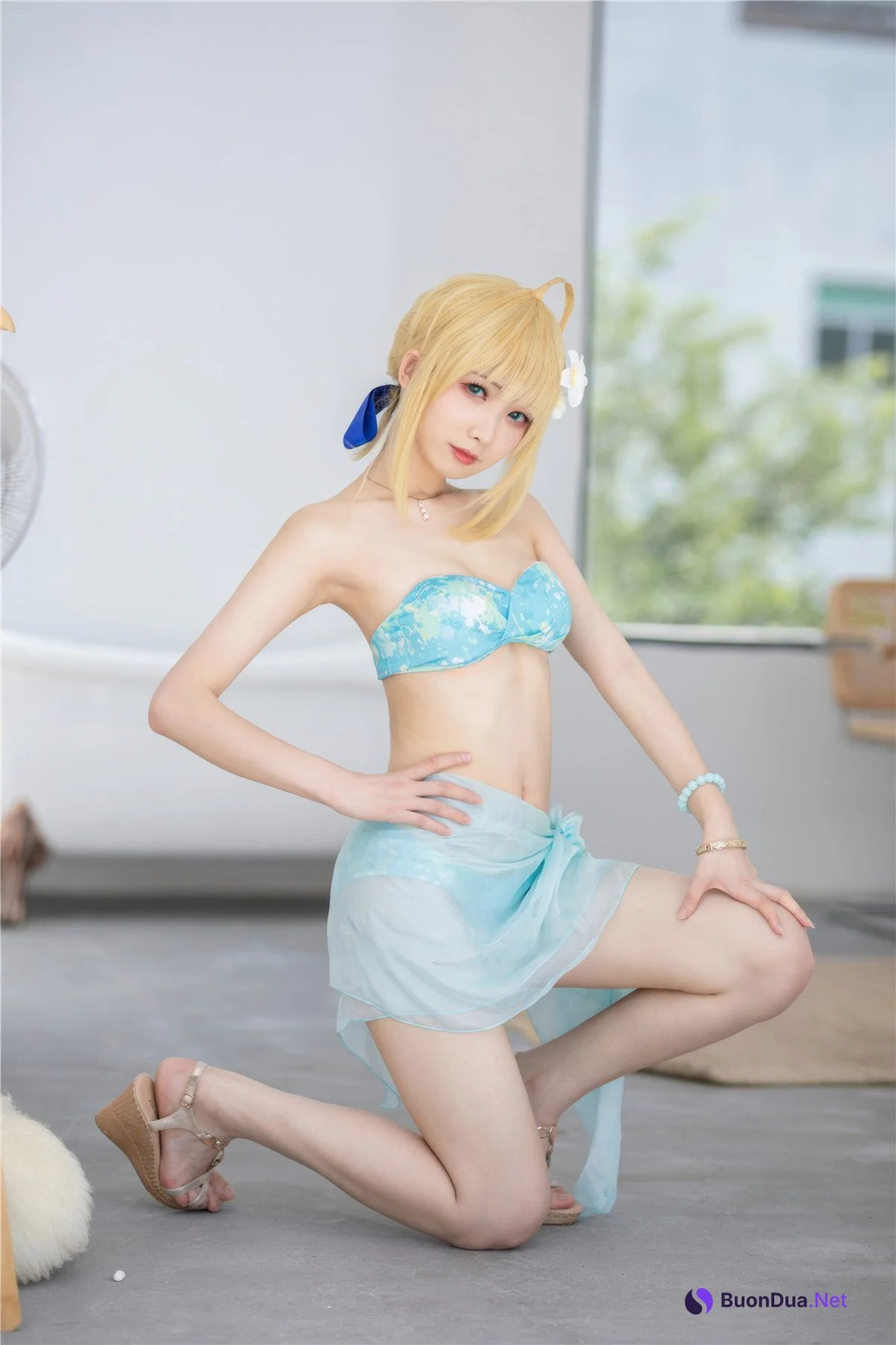 Cosplay 封疆疆v 阿尔托莉雅·潘德拉贡 泳装 - Photo 12