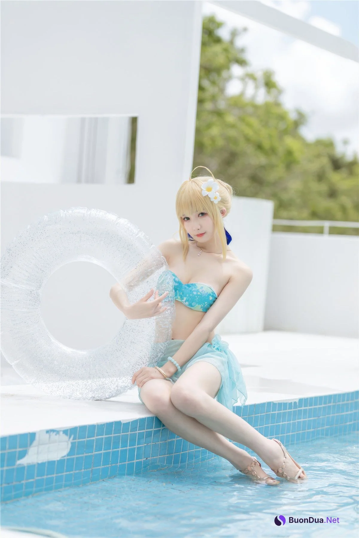 Cosplay 封疆疆v 阿尔托莉雅·潘德拉贡 泳装 - Photo 16