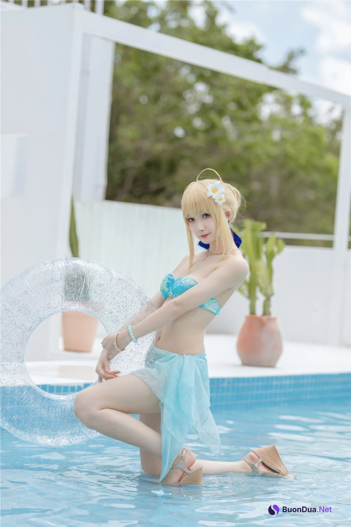 Cosplay 封疆疆v 阿尔托莉雅·潘德拉贡 泳装 - Photo 17
