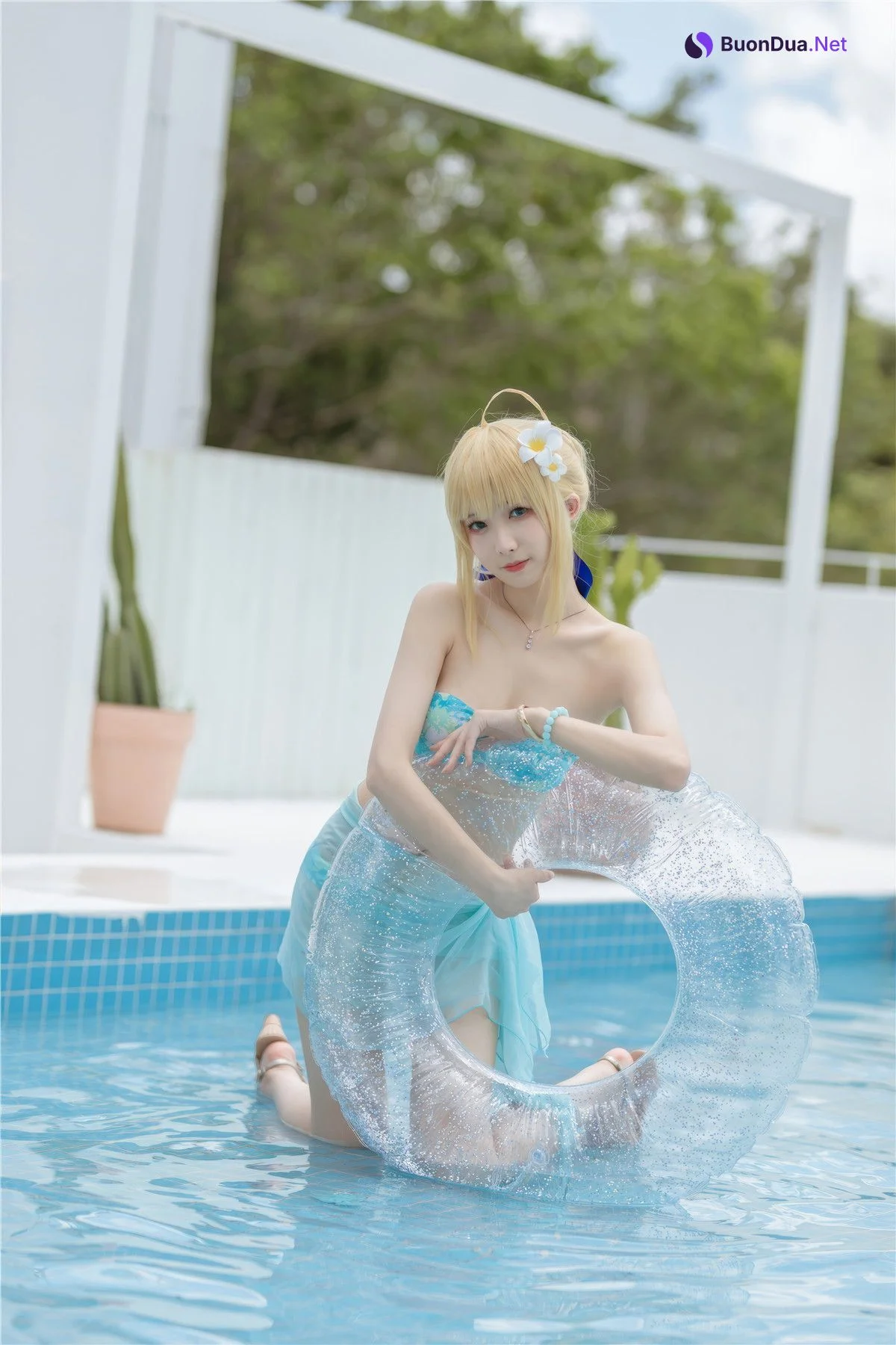 Cosplay 封疆疆v 阿尔托莉雅·潘德拉贡 泳装 - Photo 18
