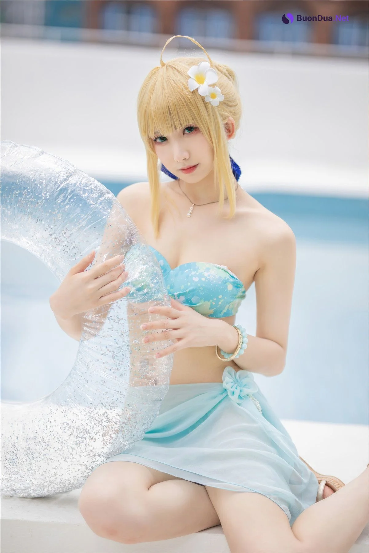 Cosplay 封疆疆v 阿尔托莉雅·潘德拉贡 泳装 - Photo 6