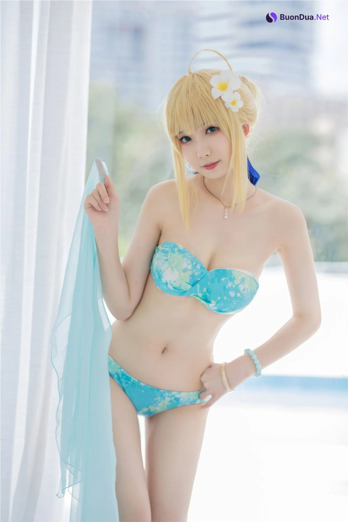 Cosplay 封疆疆v 阿尔托莉雅·潘德拉贡 泳装 - Photo 8