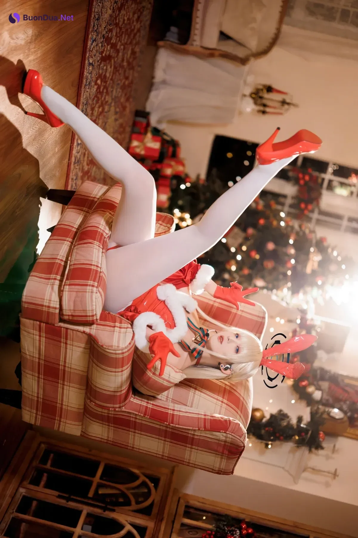 Cosplay 封疆疆v – 蔚蓝档案 飞鸟马时 圣诞 - Photo 12