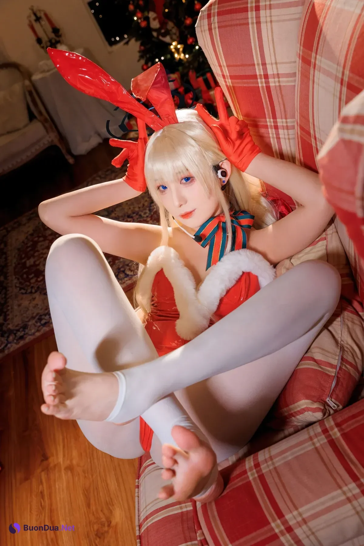 Cosplay 封疆疆v – 蔚蓝档案 飞鸟马时 圣诞 - Photo 15