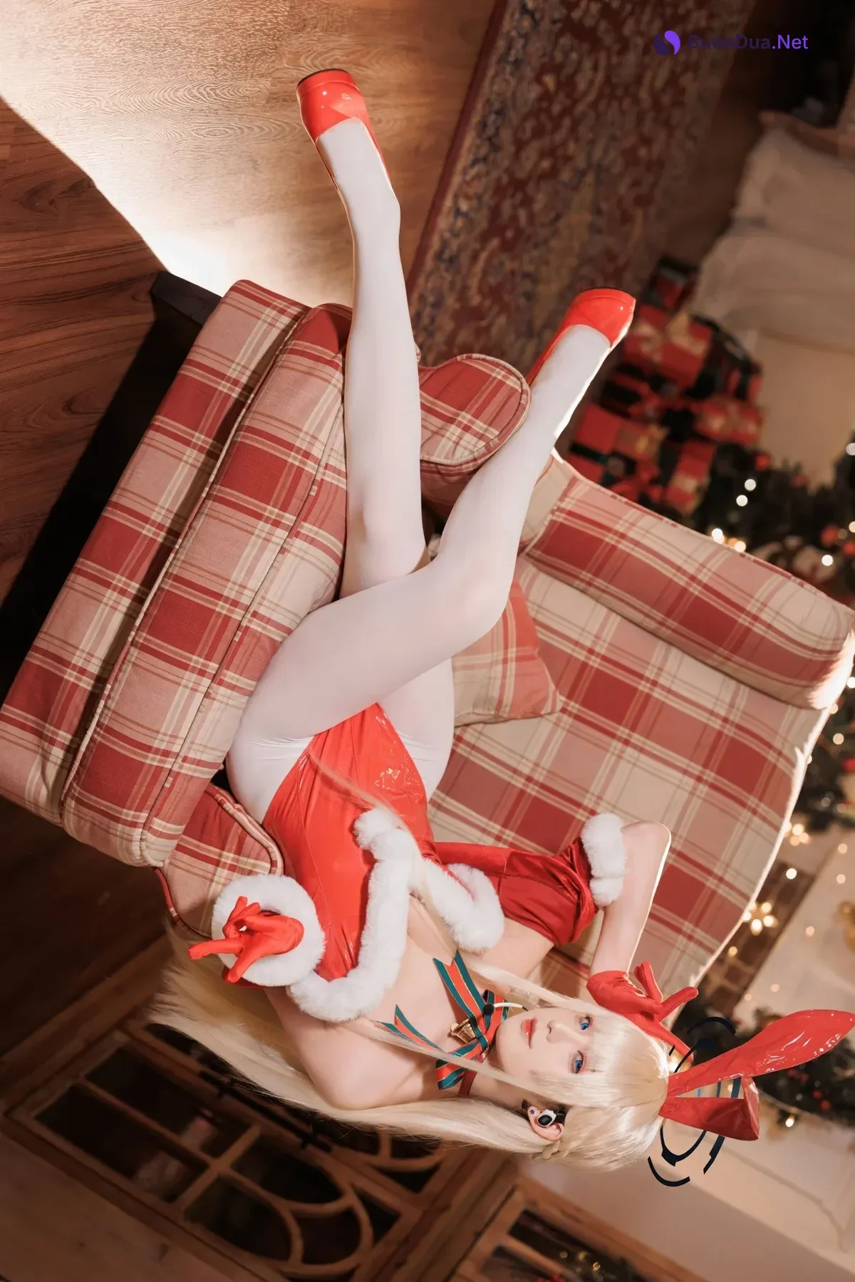 Cosplay 封疆疆v – 蔚蓝档案 飞鸟马时 圣诞 - Photo 2