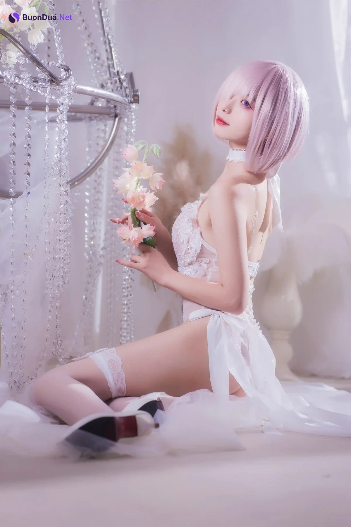 Cosplay 封疆疆v 婚纱玛修 - 写真 14