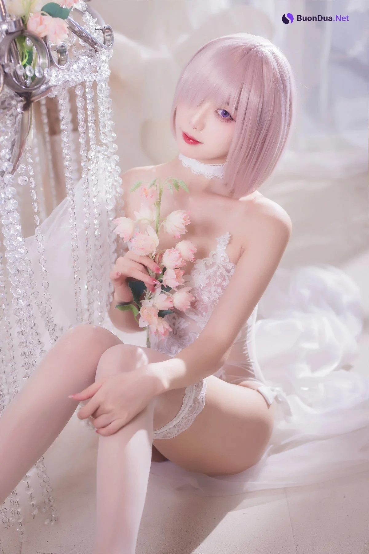Cosplay 封疆疆v 婚纱玛修 - 写真 16
