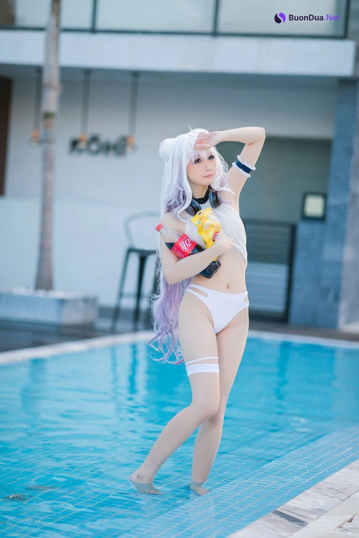 Cosplay 焖焖碳 恶毒泳衣 Vicious Swimsuit - Photo 13
