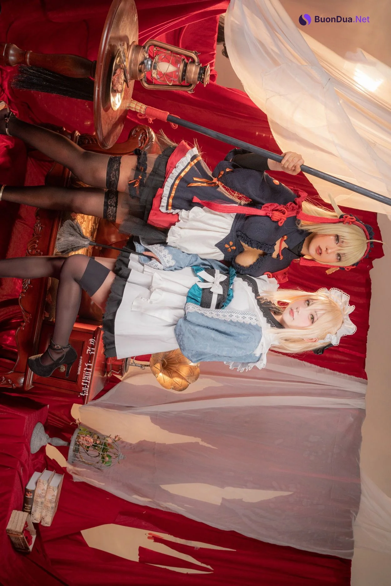 Cosplay 小容仔咕咕咕 w & 是一只熊仔吗 冲田总司 魔神冲田 双人绳艺 - Photo 2