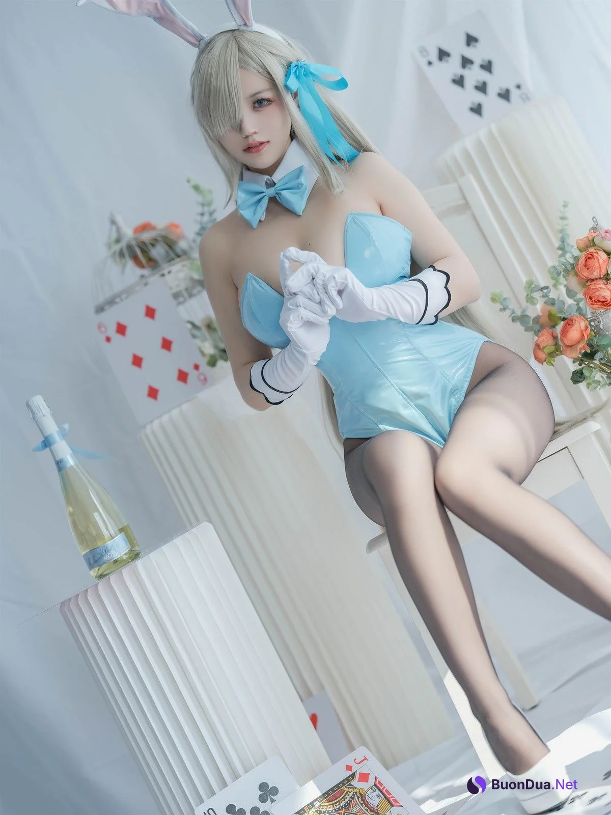 Cosplay 小仓千代w 明日奈 兔女郎 - Photo 2