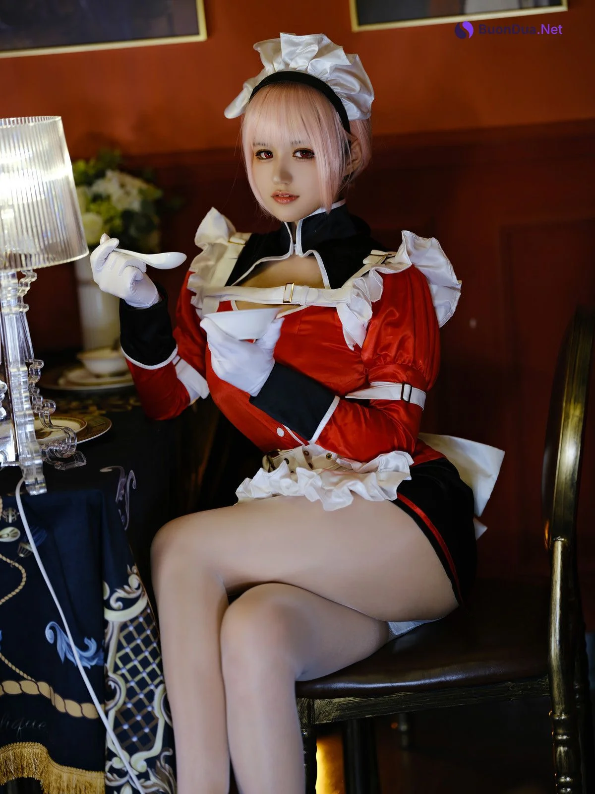 Cosplay 小仓千代w 南丁女仆 - Photo 14